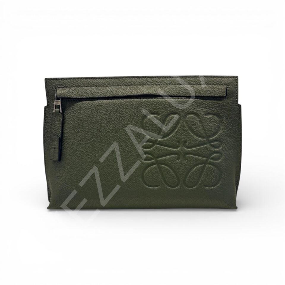 Loewe 1077 Yeşil Deri Çanta Erkek Çanta