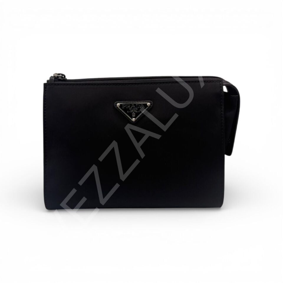 Prada 1082 Siyah Nylon Clutch Sağ Aksesur Erkek Çanta