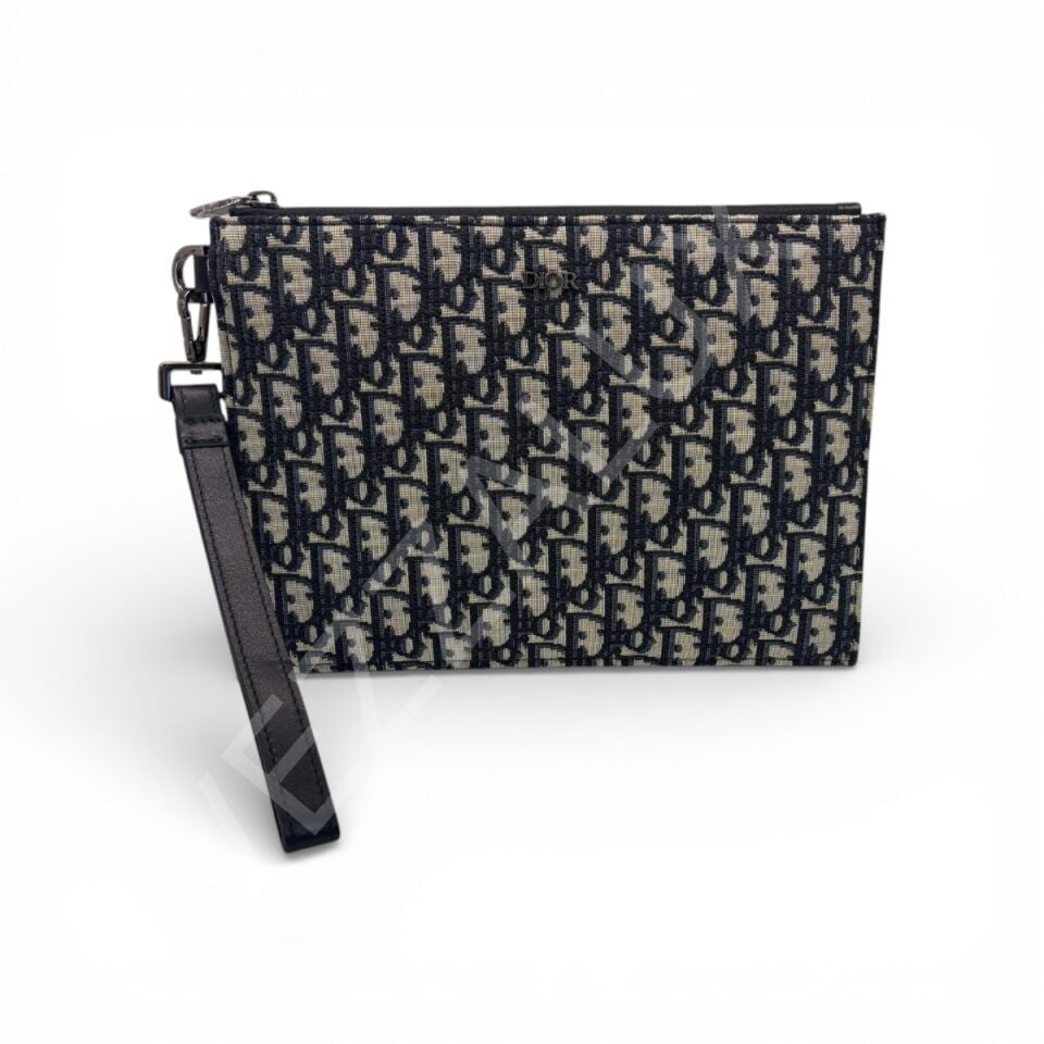 Dior 1084 Lacivert Logolu Erkek Çanta