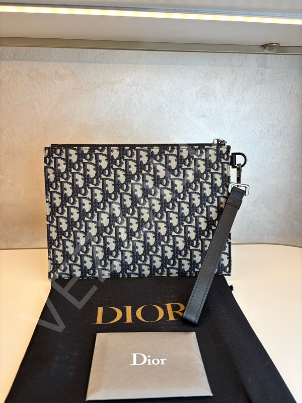 Dior 1084 Lacivert Logolu Erkek Çanta