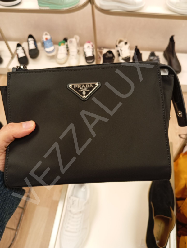 Prada 1088  Siyah Nylon Clutch Erkek Çanta