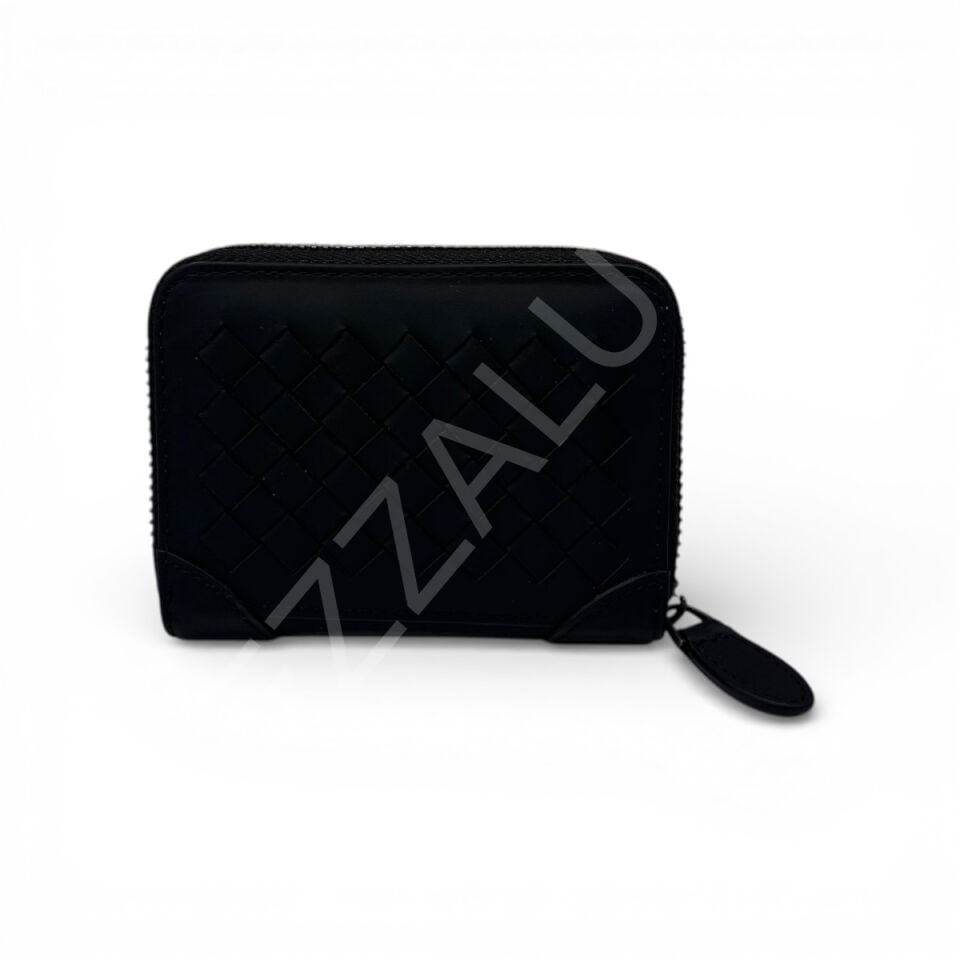 Bottega 1089 Siyah Deri Cüzdan Erkek Çanta