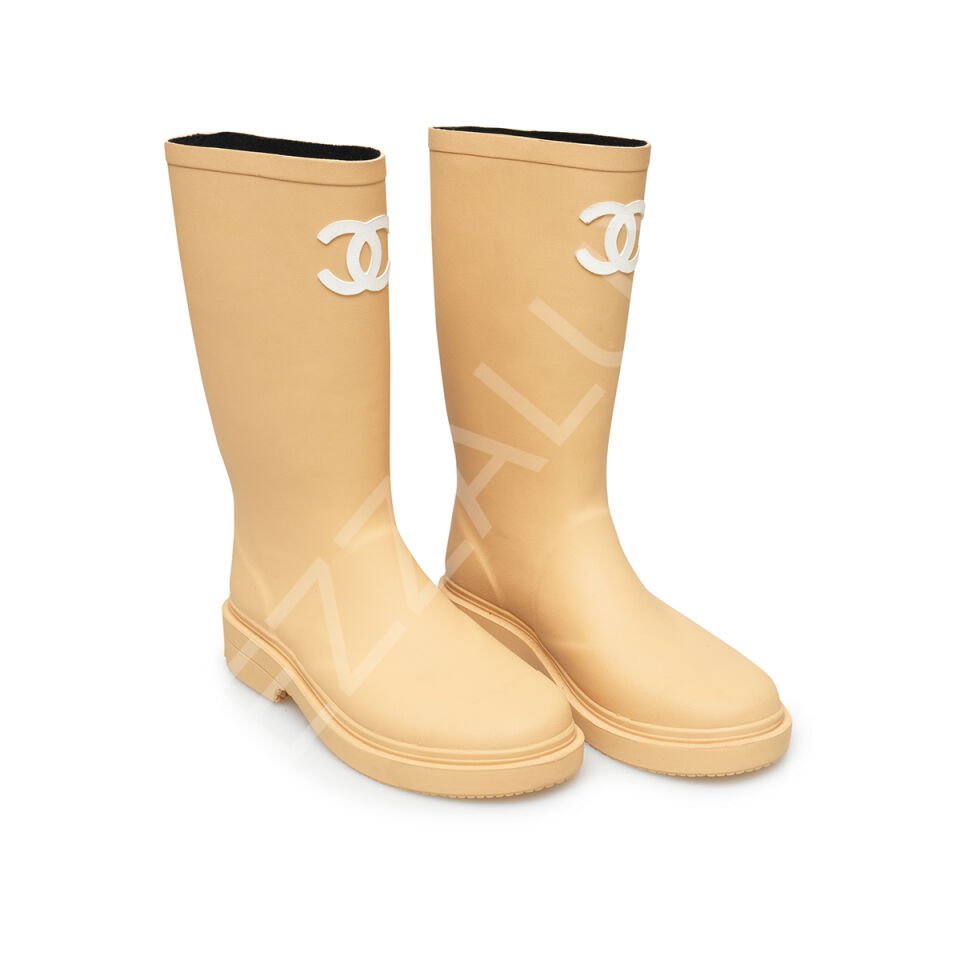 Chanel Y02 Krem Yağmurluk Kadın Ayakkabı
