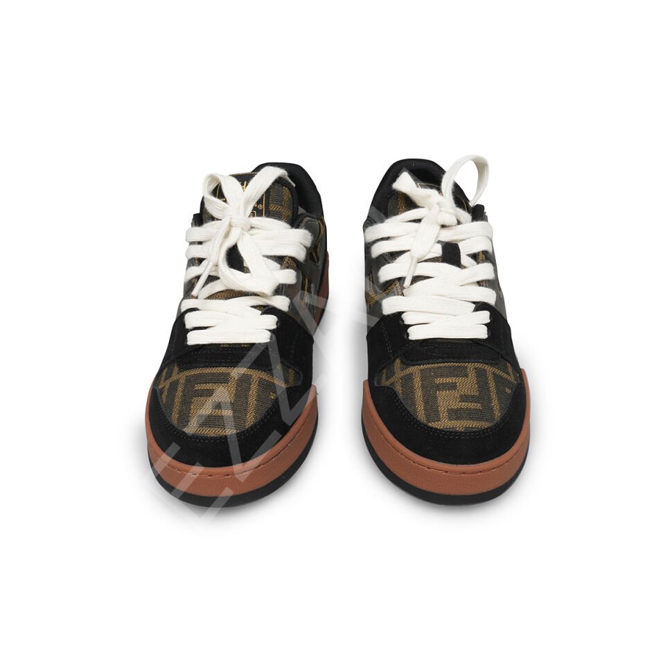 Fendi 588 Kahverengi Logolu Kadın Ayakkabı