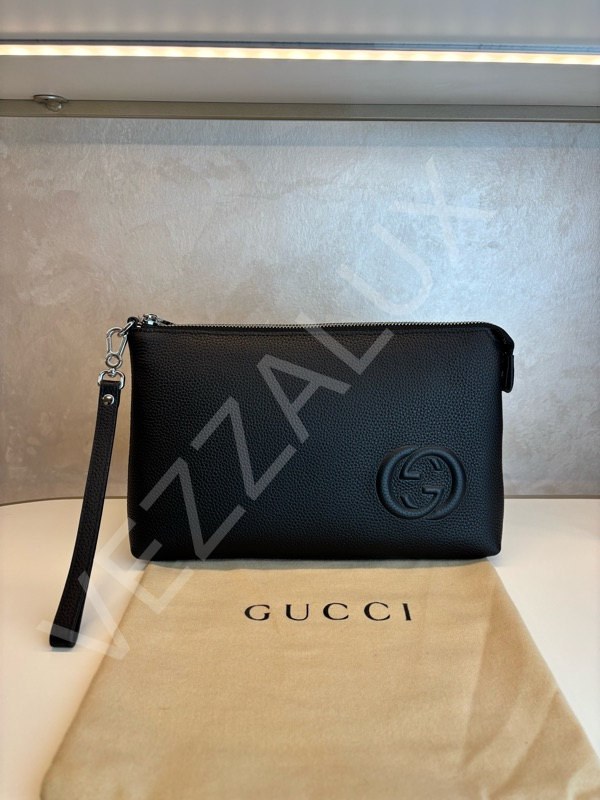 Gucci 1106 Siyah Clutch Erkek Çanta