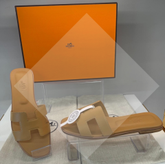 hermes 752 BEJ düz terlik