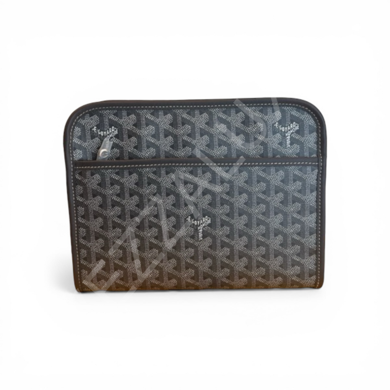 Goyard 1122 Fermuarlı Gri Erkek Çanta
