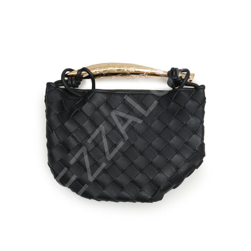 Bottega Sardine 12*20*2,5 Mini Siyah Kadın Çanta