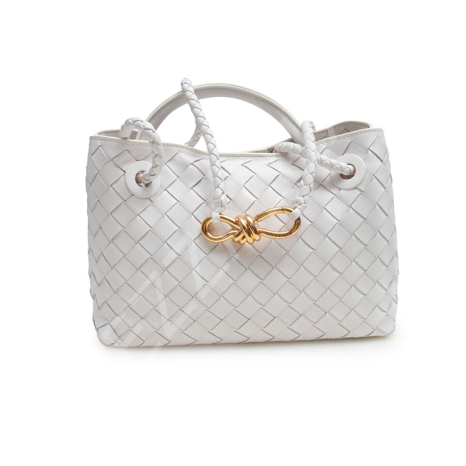 Bottega Andiamo  20*25*10 Small Beyaz Kadın Çanta