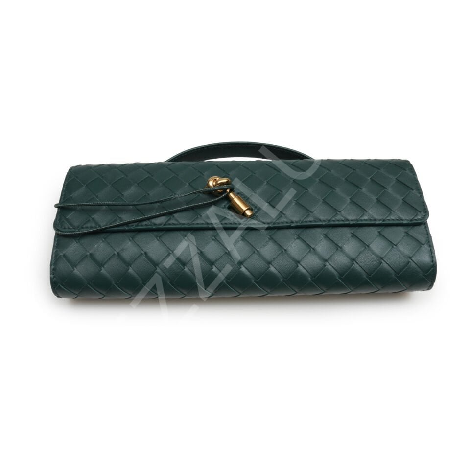 Bottega Andiamo Clutch 13*31*3 Small Yeşil Kadın Çanta