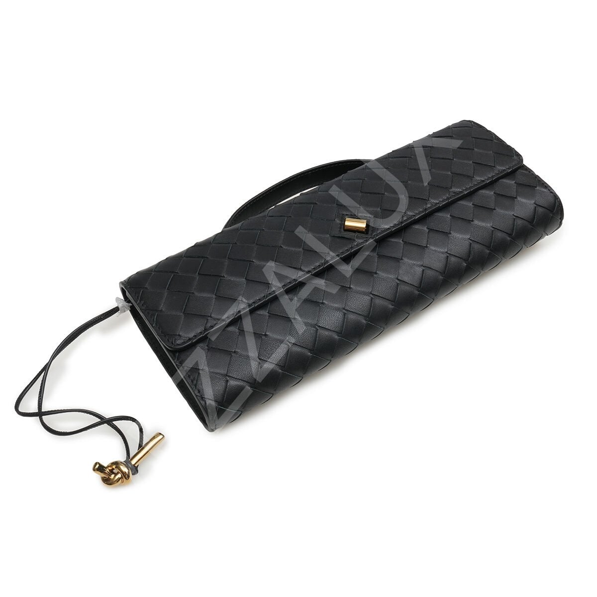 Bottega Andiamo Clutch 13*31*3 Small Siyah Kadın Çanta