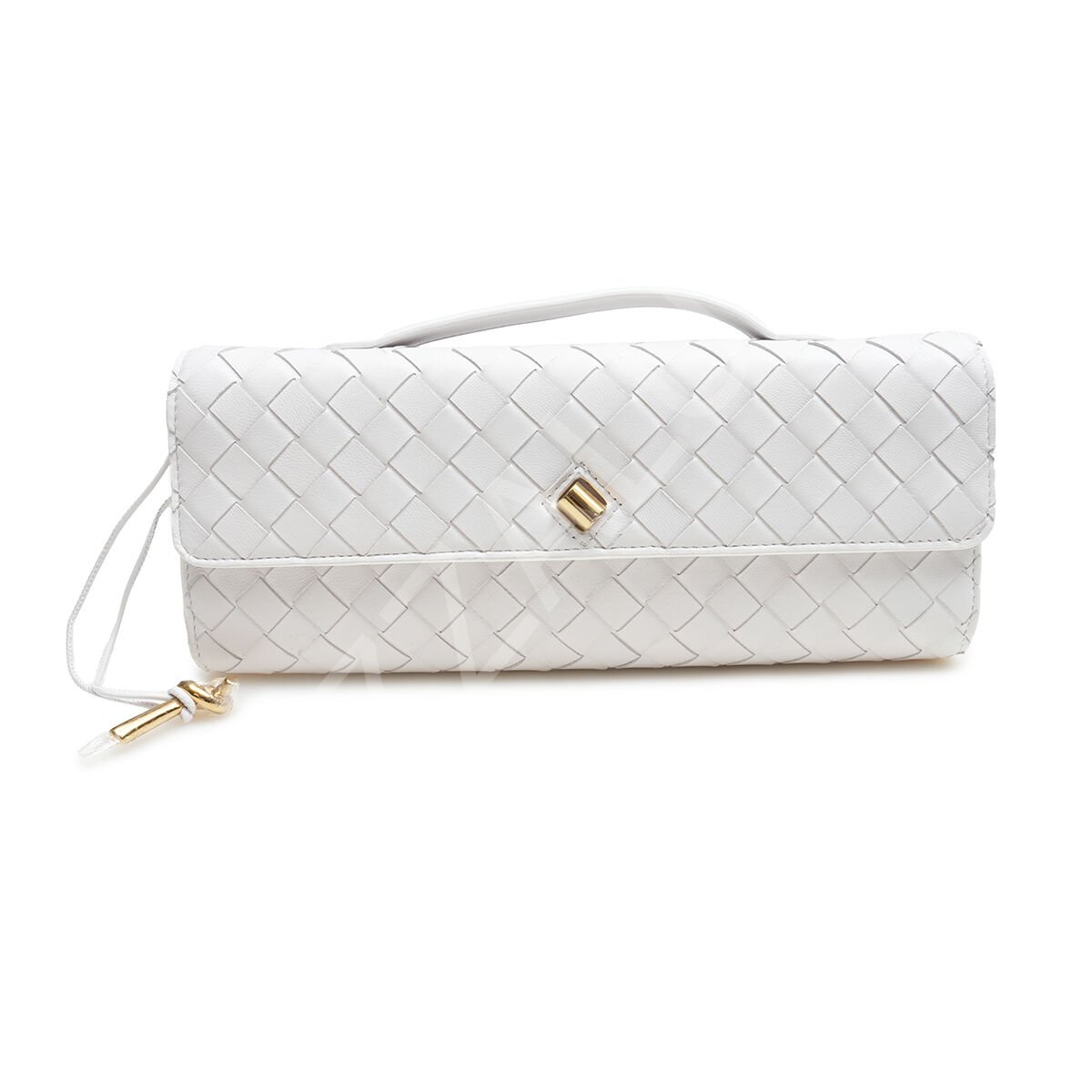 Bottega Andiamo Clutch 13*31*3 Small Beyaz Kadın Çanta