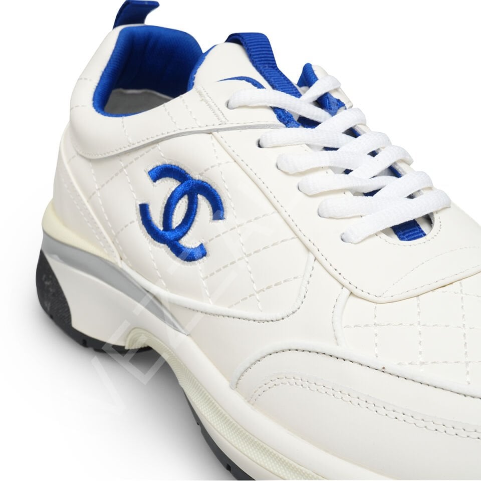 Chanel 583 Mavi Yazı Kadın Ayakkabı