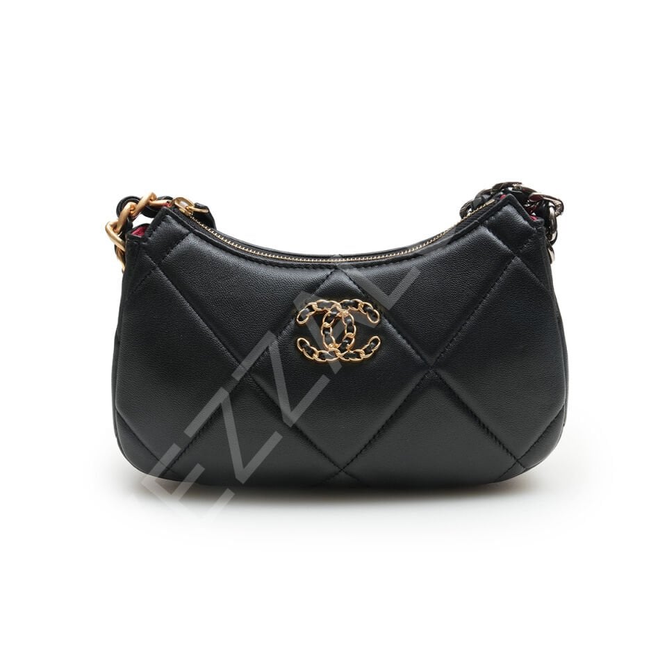 Chanel 23 Hobo  21*11*5 Mini Siyah Kadın Çanta