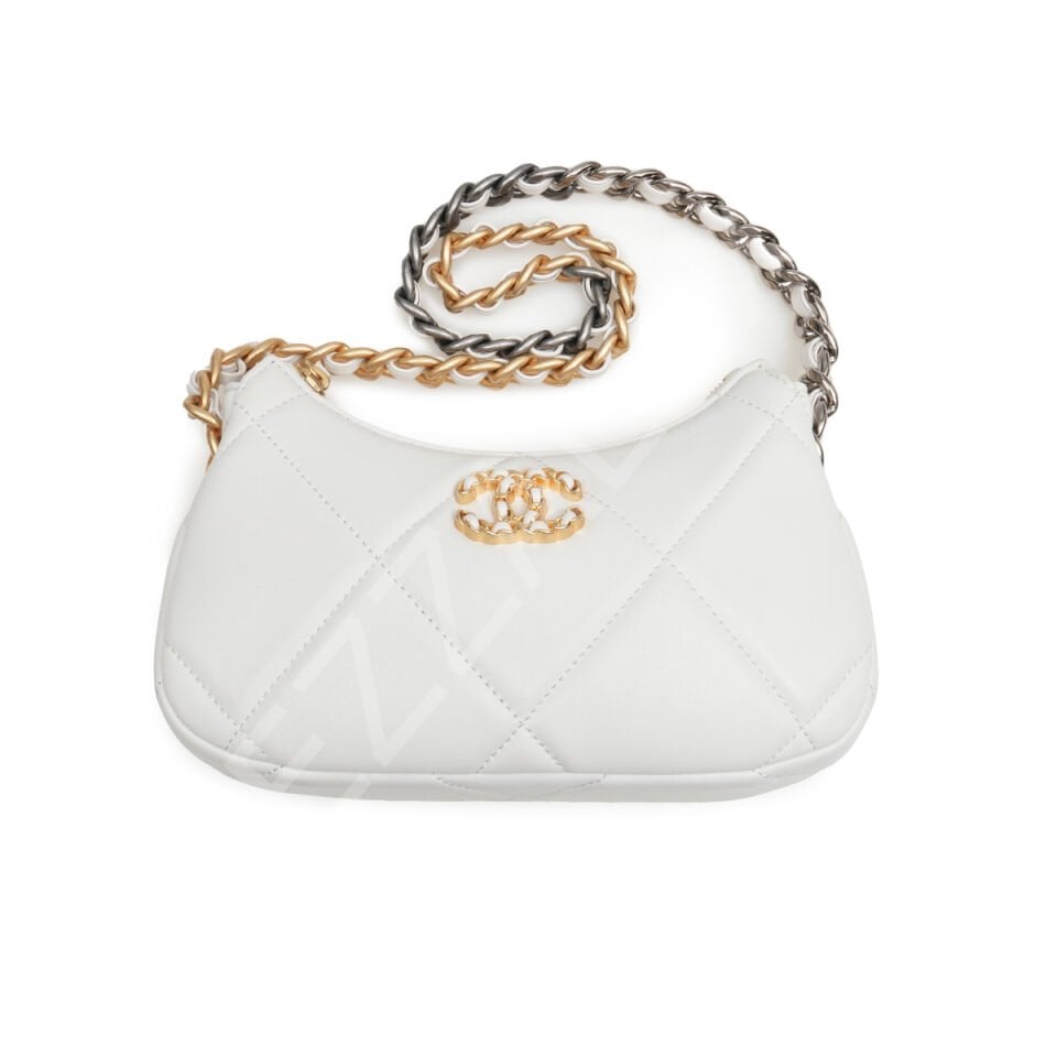 Chanel 23 Hobo  21*11*5 Mini Beyaz Kadın Çanta
