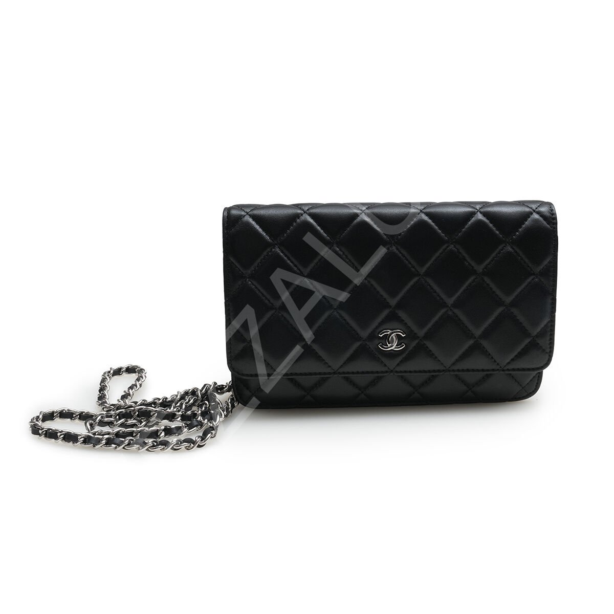 Chanel 24 Clutch  Mini Siyah Gümüş Kadın Çanta