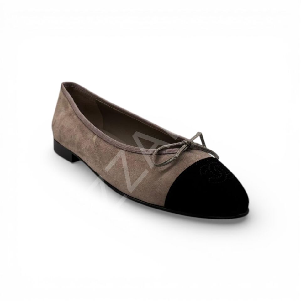 Chanel 1145 Gri Süet Kadın Ayakkabı