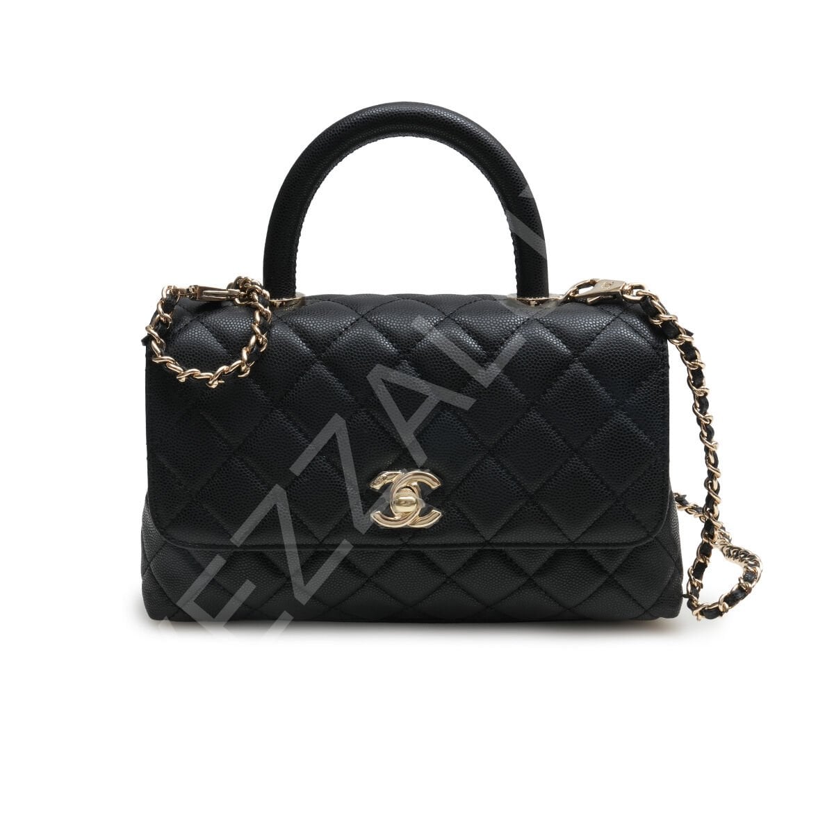 Chanel Kapaklı Saplı 14*24*10 Small Siyah Kadın Çanta