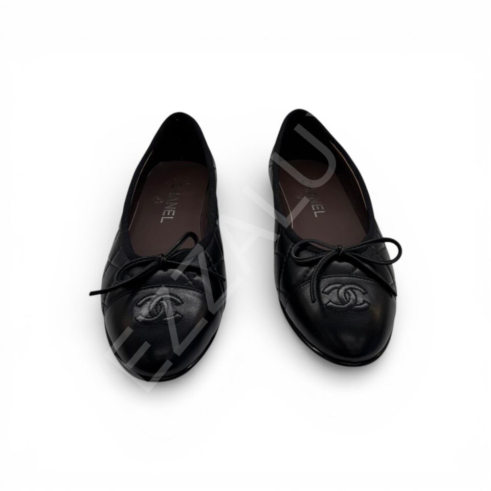 Chanel 1146 Siyah Kapitone Kadın Ayakkabı