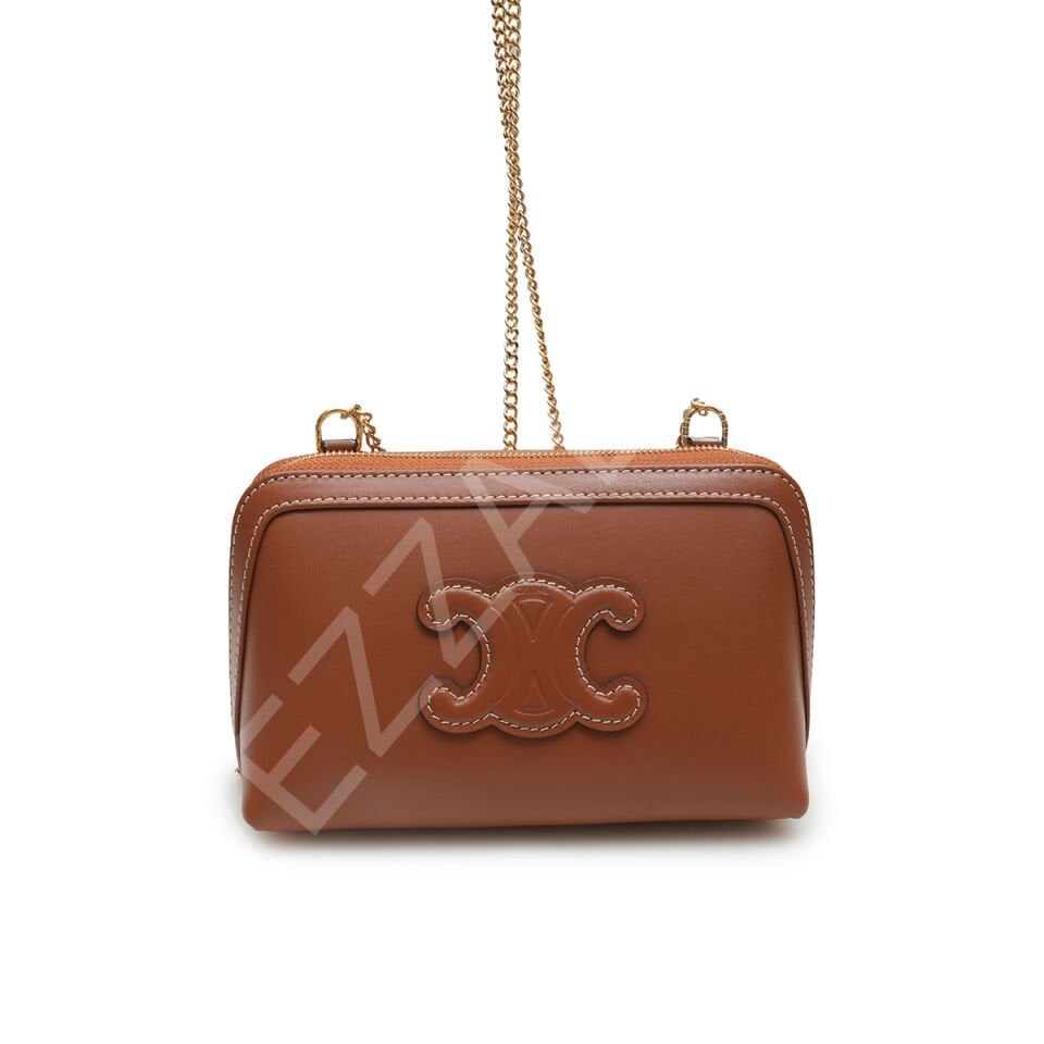Celine Clutch 16,5*11*8 Mini Taba Kadın Çanta