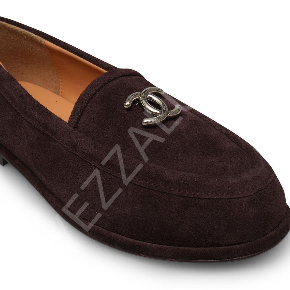 Chanel 652 Kahve Süet Kadın Ayakkabı