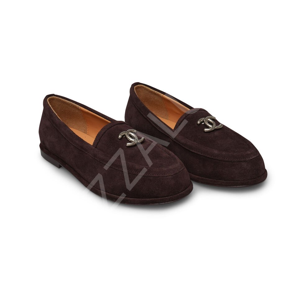 Chanel 652 Kahve Süet Kadın Ayakkabı