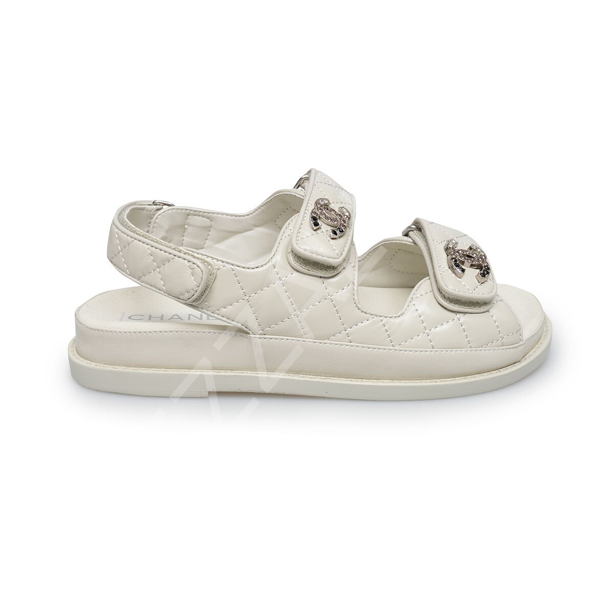 Chanel 728 Beyaz Sandalet Kadın Ayakkabı