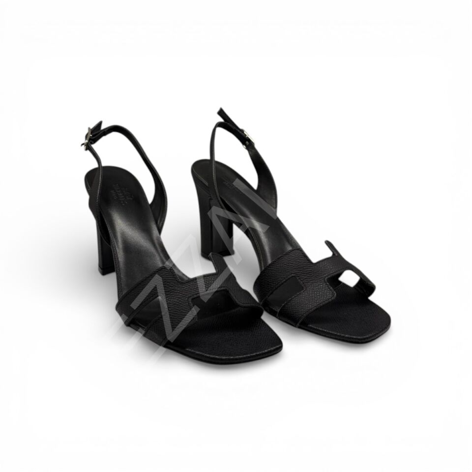 Hermes 04 Siyah Topuklu Ayakkabı Kadın Ayakkabı