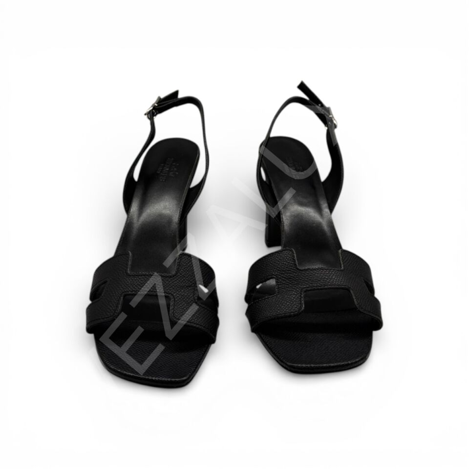 Hermes 04 Siyah Topuklu Ayakkabı Kadın Ayakkabı