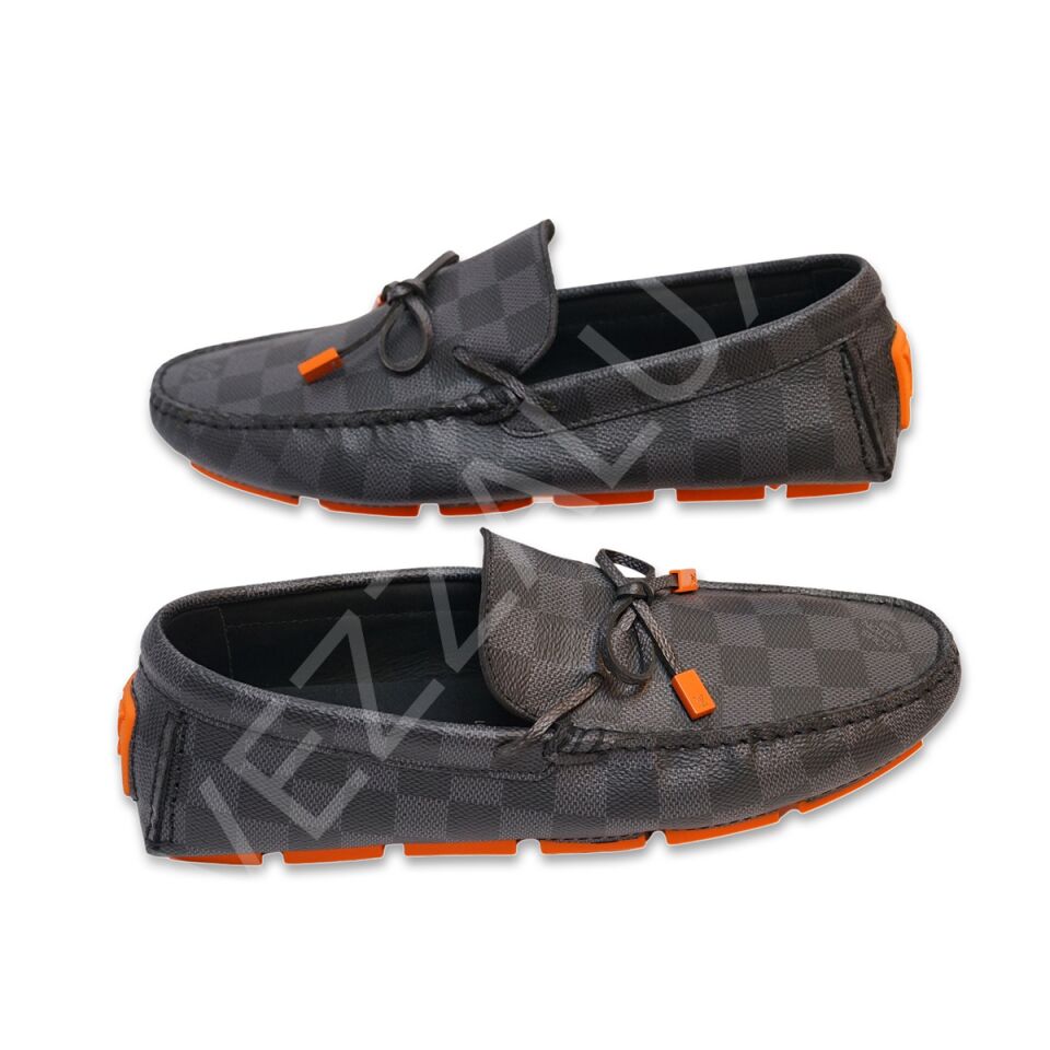 Lv 885 Siyah Turuncu Bağcık Erkek Ayakkabı