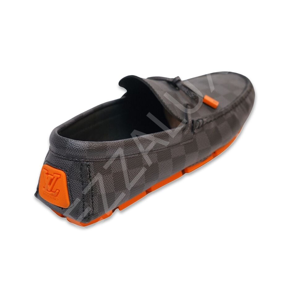 Lv 885 Siyah Turuncu Bağcık Erkek Ayakkabı