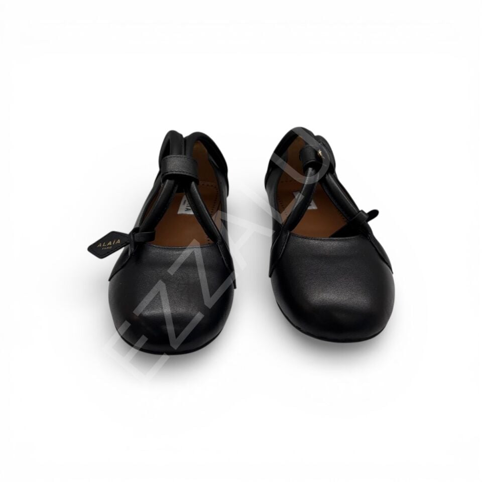 Alaia 1150 Siyah Babet Kadın Ayakkabı