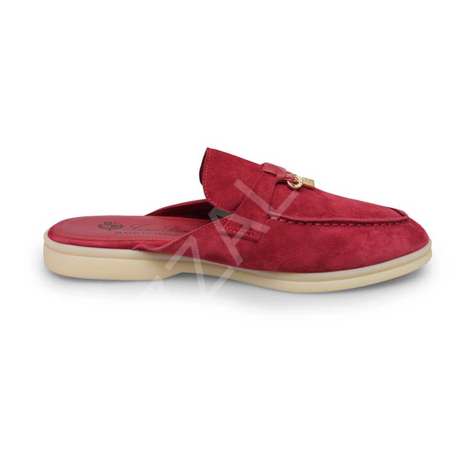 Lora 686 Bordo Önü Kapalı Terlik Kadın Ayakkabı