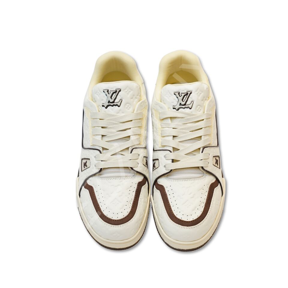 Lv 990 Full Beyaz Arkası Kahve Erkek Ayakkabı
