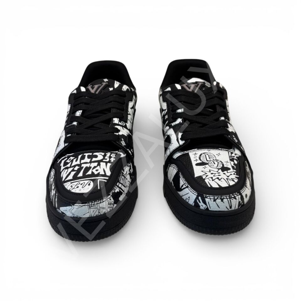 Lv 995 Arkası Siyah Beyaz Desenli Erkek Ayakkabı
