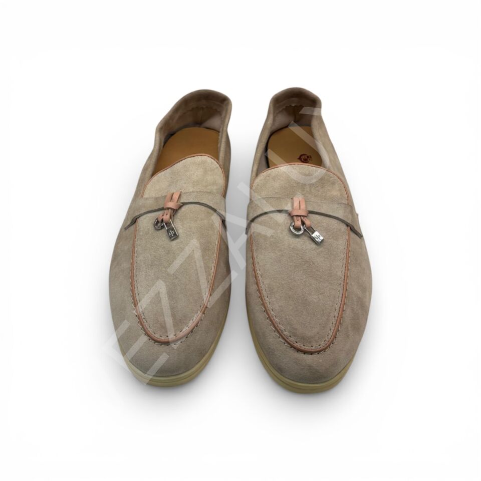 Lora 1056 Krem Pembe İp Erkek Ayakkabı