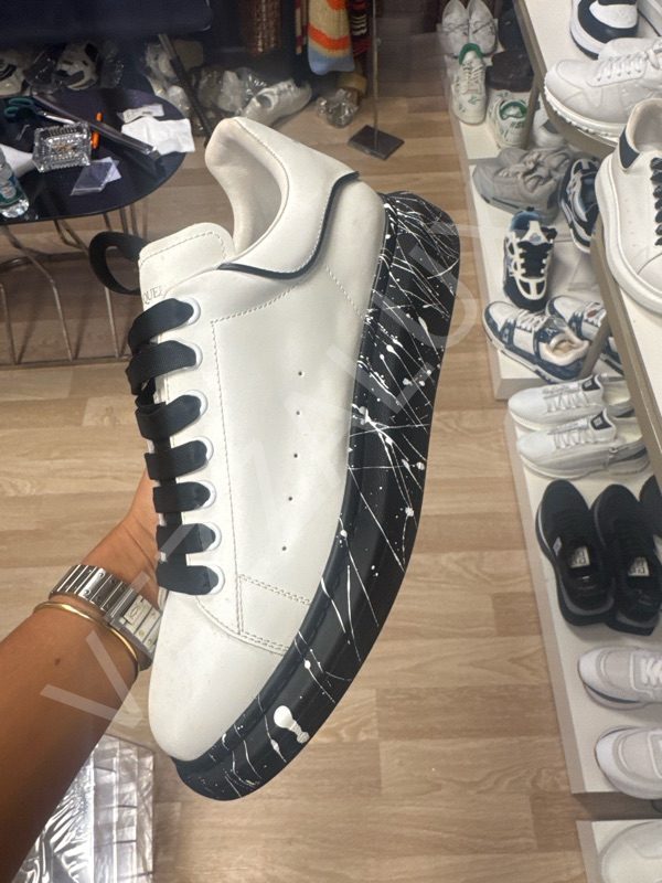 Mcq 825 Beyaz Mermer Desen Tabanlı Erkek Ayakkabı