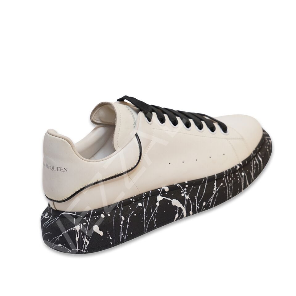 Mcq 825 Beyaz Mermer Desen Tabanlı Erkek Ayakkabı