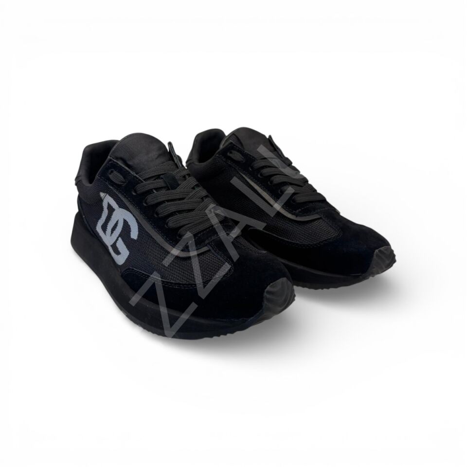 Dg 1001 Full Siyah Gri Yazılı Erkek Ayakkabı