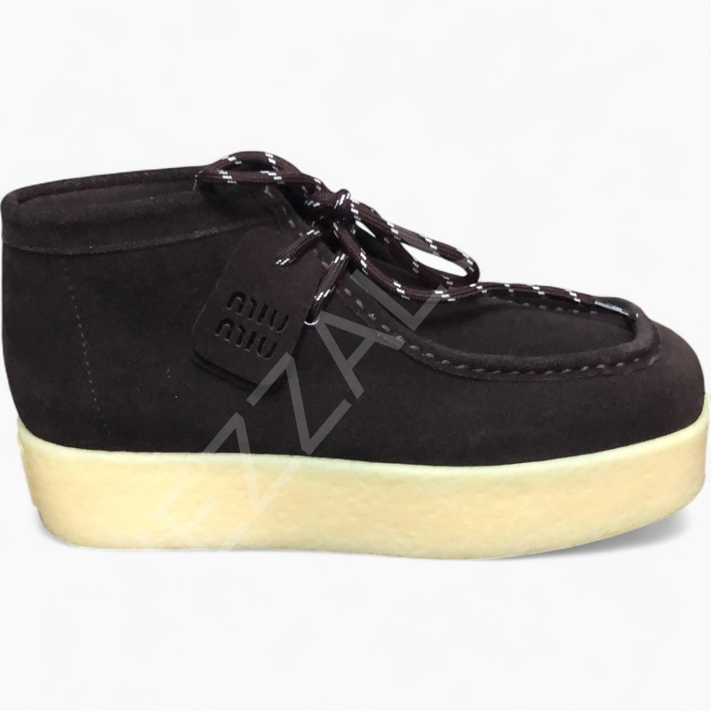 Miu 629 Kahve Süet Loafer Kadın Ayakkabı