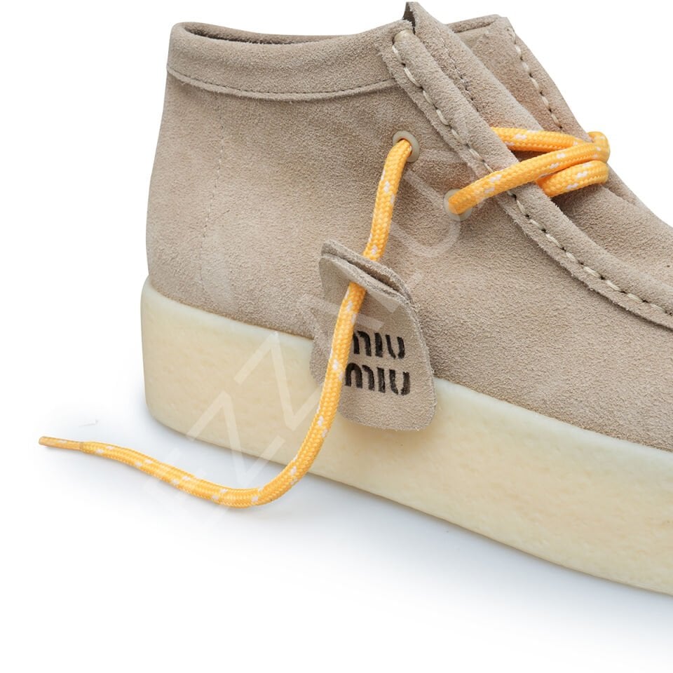 Miu 630 Krem Süet Loafer Kadın Ayakkabı