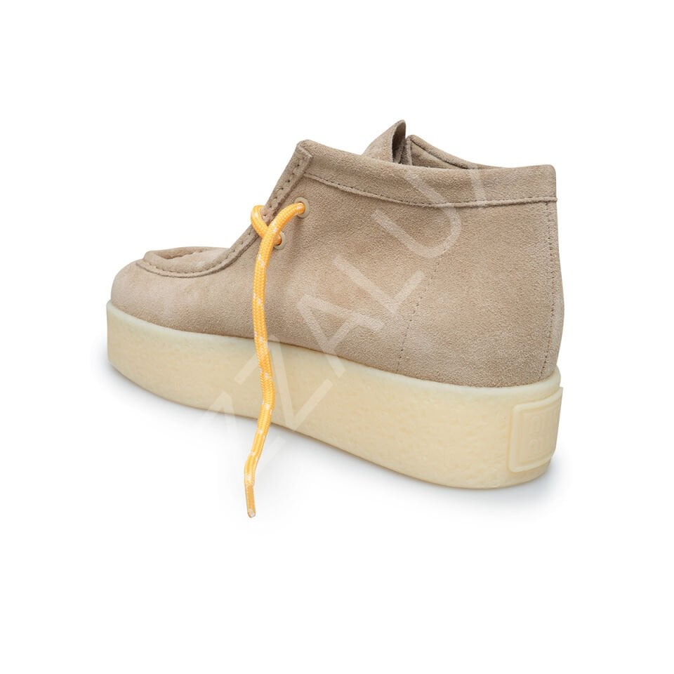 Miu 630 Krem Süet Loafer Kadın Ayakkabı