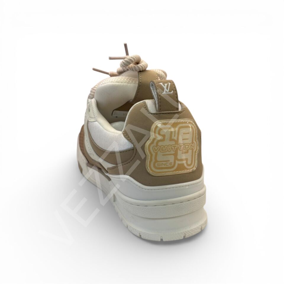 Lv 1021 Full Beyaz Arkası Krem Erkek Ayakkabı