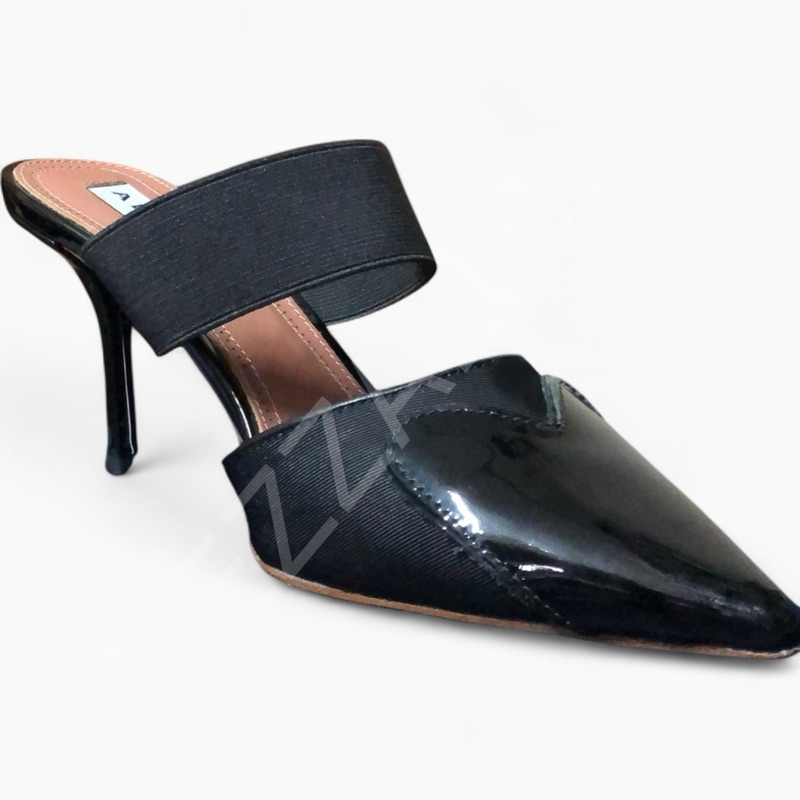 Alaia 14 Siyah Topuklu Kadın Ayakkabı