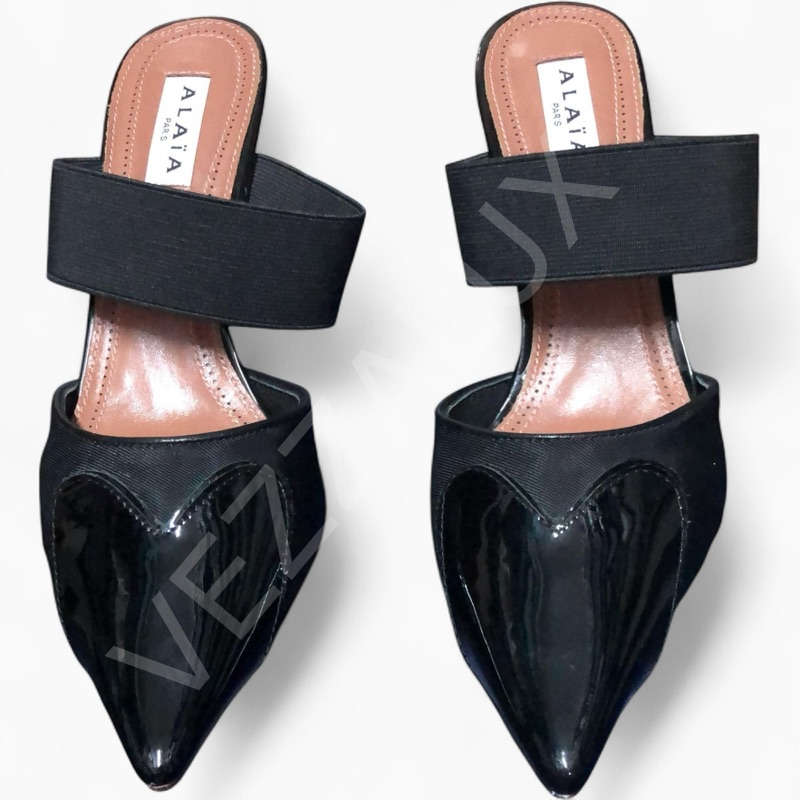 Alaia 14 Siyah Topuklu Kadın Ayakkabı