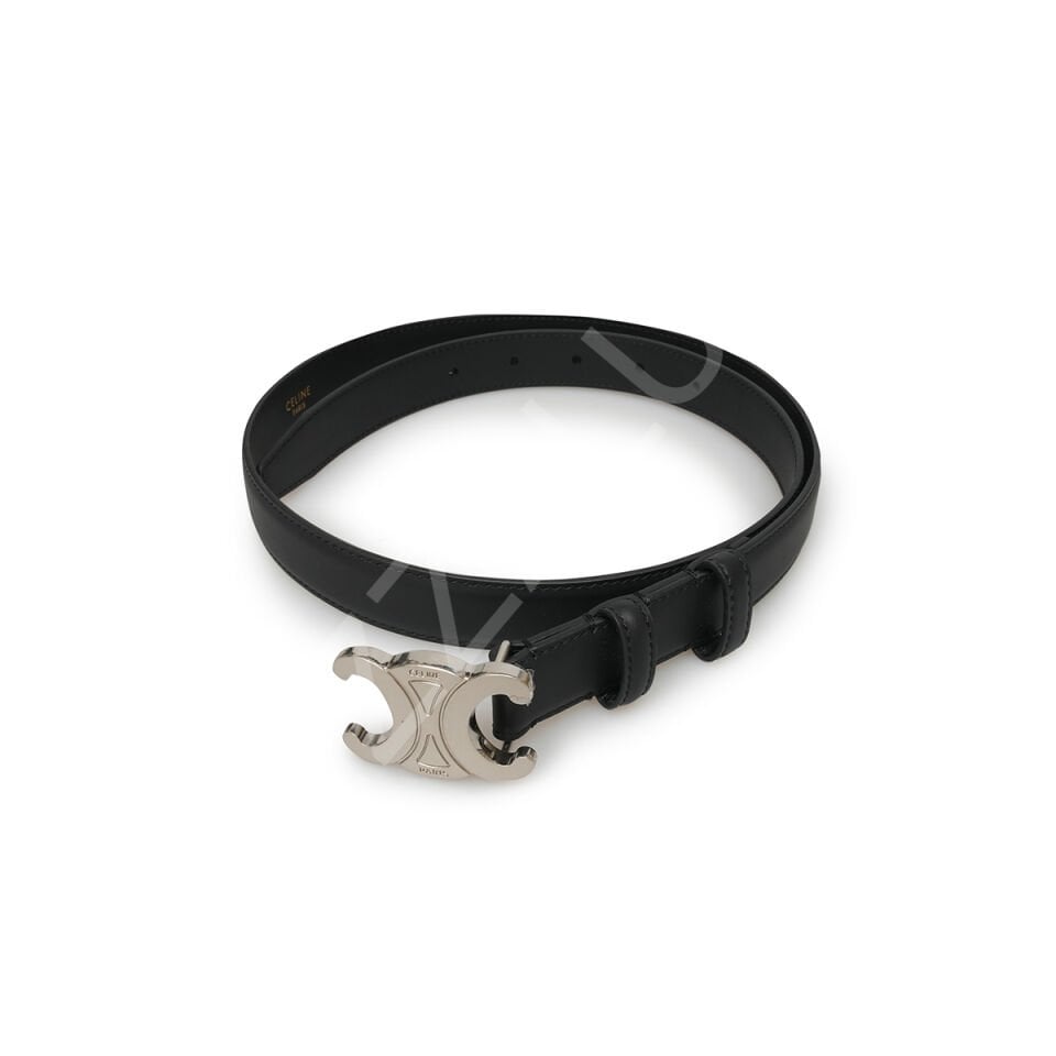Celine K01 Siyah Gümüş Kadın Kemer