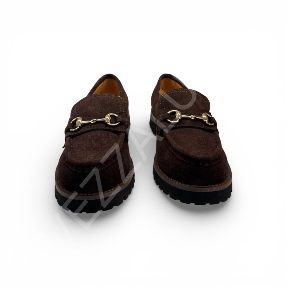 Gucci 1041 Süet Loafer Kadın Ayakkabı