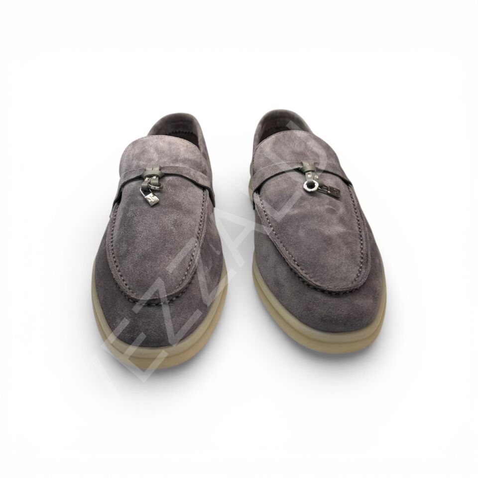 Lora 1043 Mavi Loafer Kadın Ayakkabı