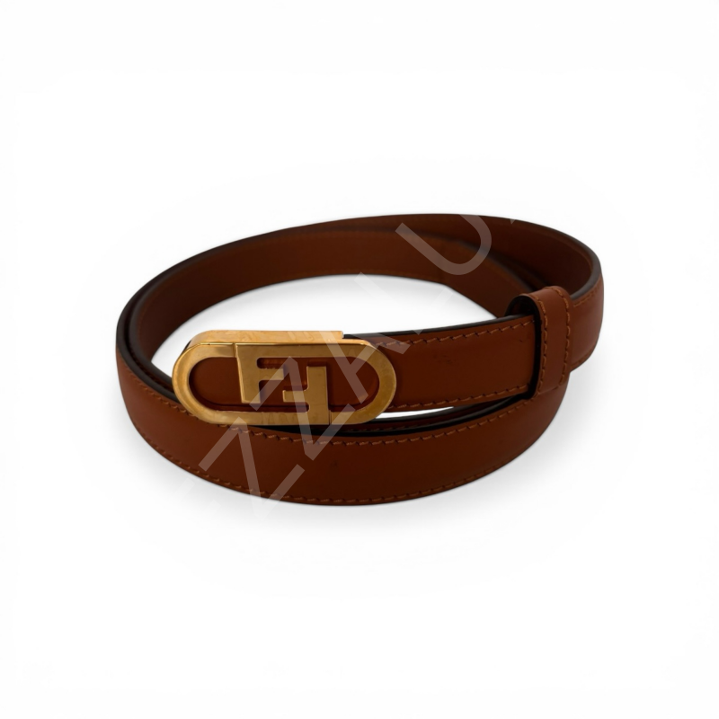 Fendi K01 Taba Altın Kadın Kemer