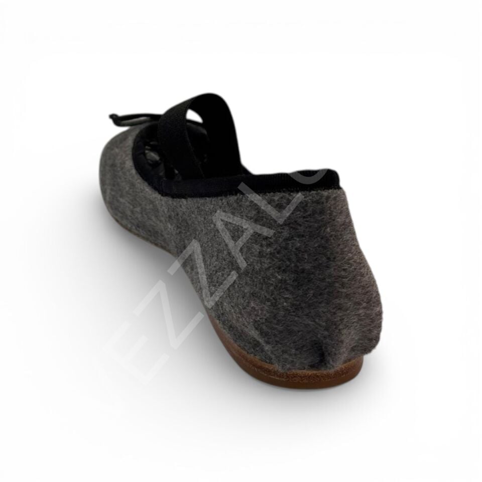 Miu 1066 Gri Babet Kadın Ayakkabı